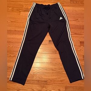 Adidas Blue Tapered Pants with White Accents